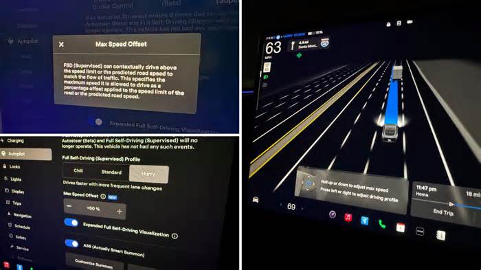 Tesla Rolls Out FSD With End-to-End Highway Driving, Driver Profiles to AI4 Vehicles