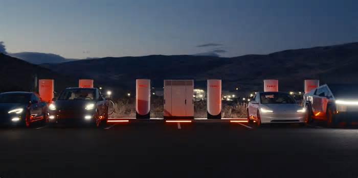 Tesla's Fourth-Generation Supercharger Cabinet Launches Next Year