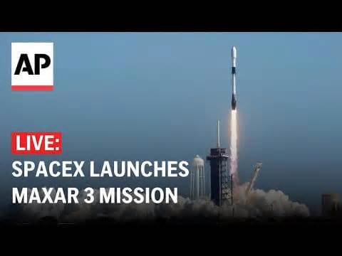 Video: SpaceX launch LIVE: Falcon 9 rocket launches Maxar 3 mission