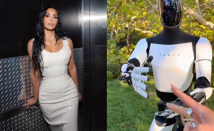 Watch: When Kim Kardashian Played 'Rock-Paper-Scissors' With Tesla Robot