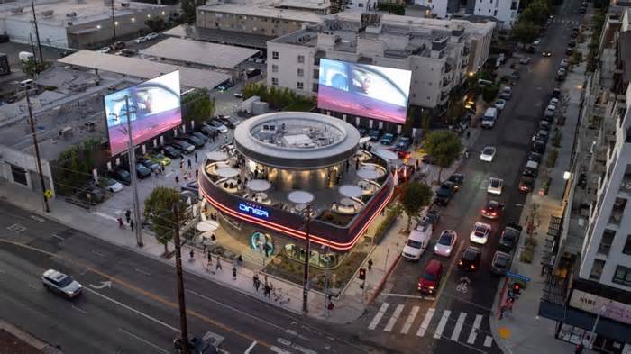 Inside Tesla's new retro-futuristic Supercharger diner
