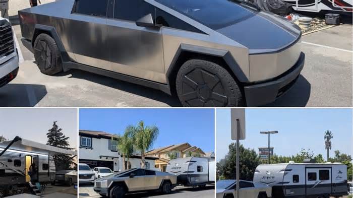 44,000 Miles In, My Tesla Cybertruck Held Up Very Well Towing 8K Pounds, Still On Original Tires And Never Been Rotated