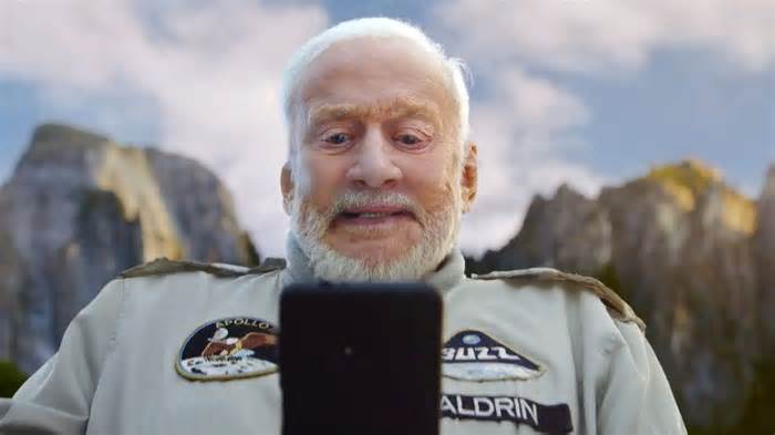 Magnificent communication: Apollo 11 moonwalker Buzz Aldrin tests Verizon satellite service in new ad