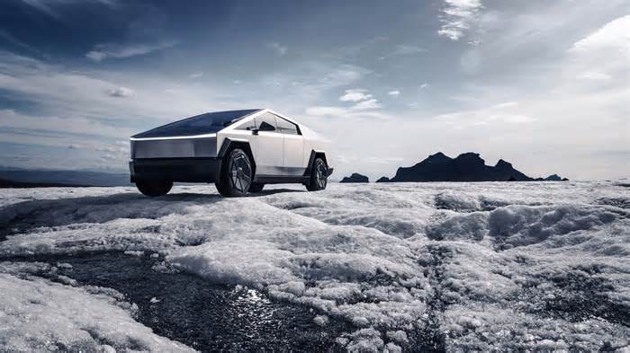 Bored car builder makes a fake Tesla Cybertruck out of wood that urinates on pedestrians