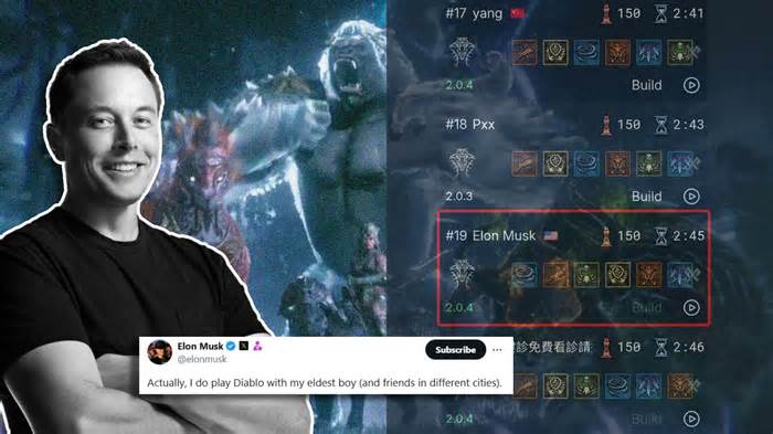 Elon Musk Claims He Is Among World’s Top 20 Diablo IV Players; Internet Says He’s Better Than Gaming Influencers