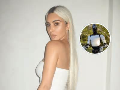 Kim Kardashian shows off her new Tesla Optimus robot