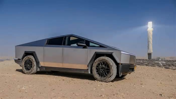 Tesla Cybertruck vs. the scrublands and sands of the Negev