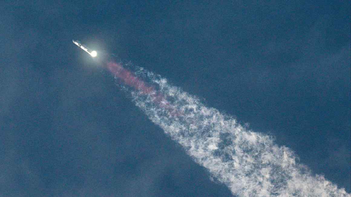 SpaceX’s Starship rocket reaches orbit but is lost on return to Earth
