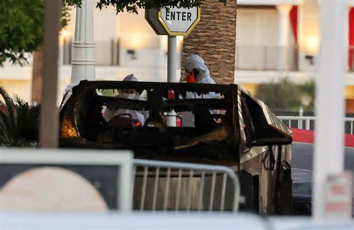 Tesla Cybertruck Explodes at Trump Hotel in Las Vegas, Killing Person Inside