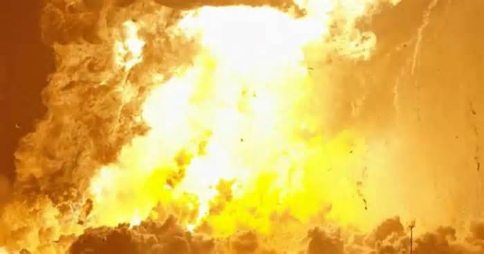 SpaceX Starship rocket explodes into massive fireball during routine test