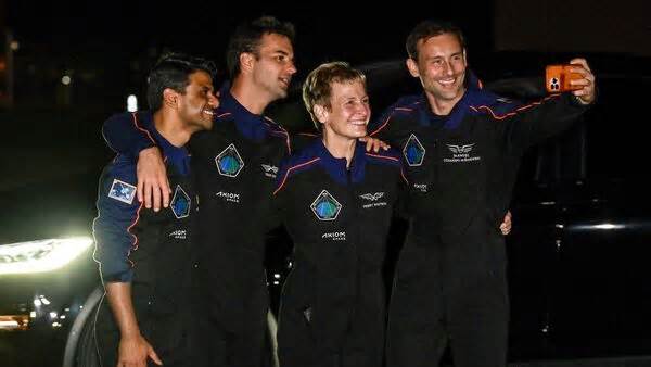 Shubhanshu Shukla returns from space: How Indian astronaut's family celebrated as SpaceX Dragon splashes down